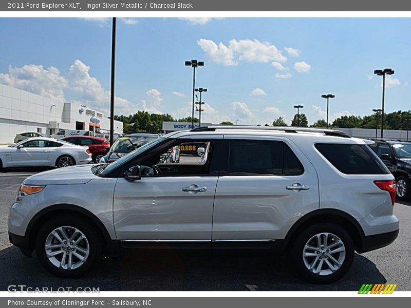 Ingot Silver Metallic / Charcoal Black 2011 Ford Explorer XLT