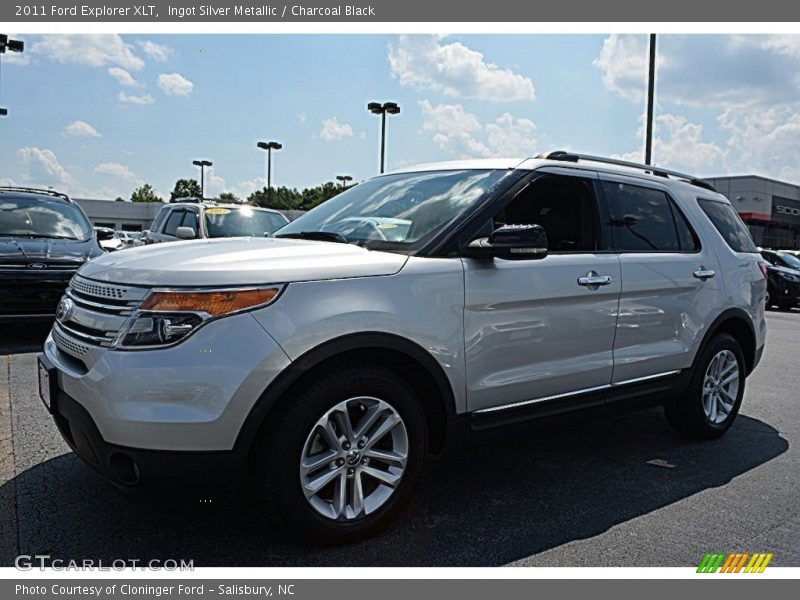 Ingot Silver Metallic / Charcoal Black 2011 Ford Explorer XLT