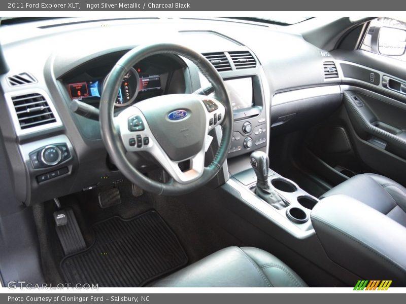 Ingot Silver Metallic / Charcoal Black 2011 Ford Explorer XLT