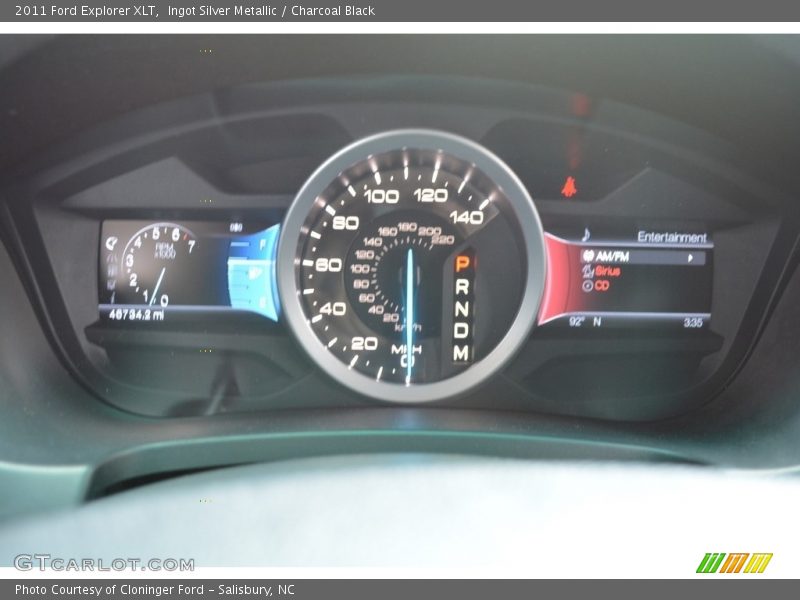 Ingot Silver Metallic / Charcoal Black 2011 Ford Explorer XLT