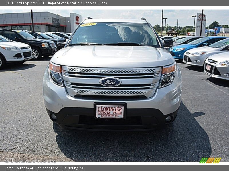 Ingot Silver Metallic / Charcoal Black 2011 Ford Explorer XLT