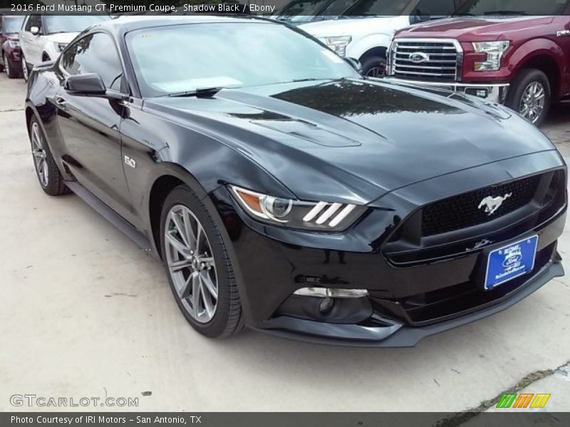 Shadow Black / Ebony 2016 Ford Mustang GT Premium Coupe