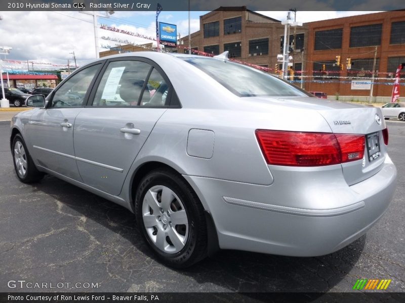 Radiant Silver / Gray 2010 Hyundai Sonata GLS