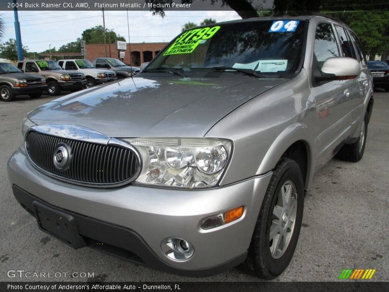 Platinum Metallic / Medium Pewter 2004 Buick Rainier CXL AWD