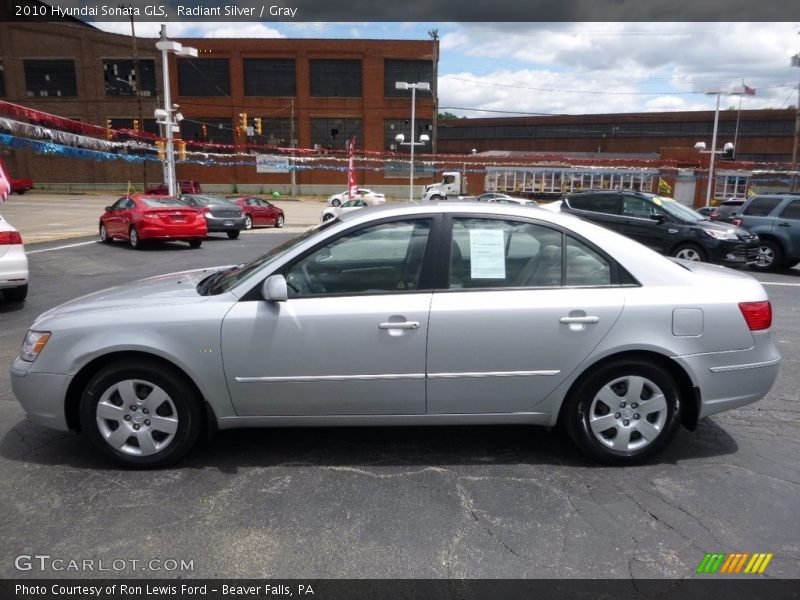 Radiant Silver / Gray 2010 Hyundai Sonata GLS