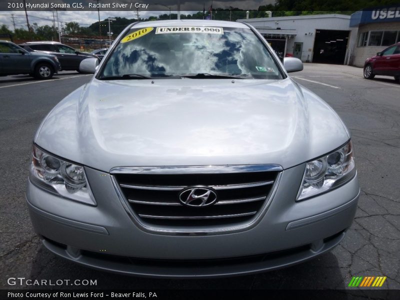 Radiant Silver / Gray 2010 Hyundai Sonata GLS