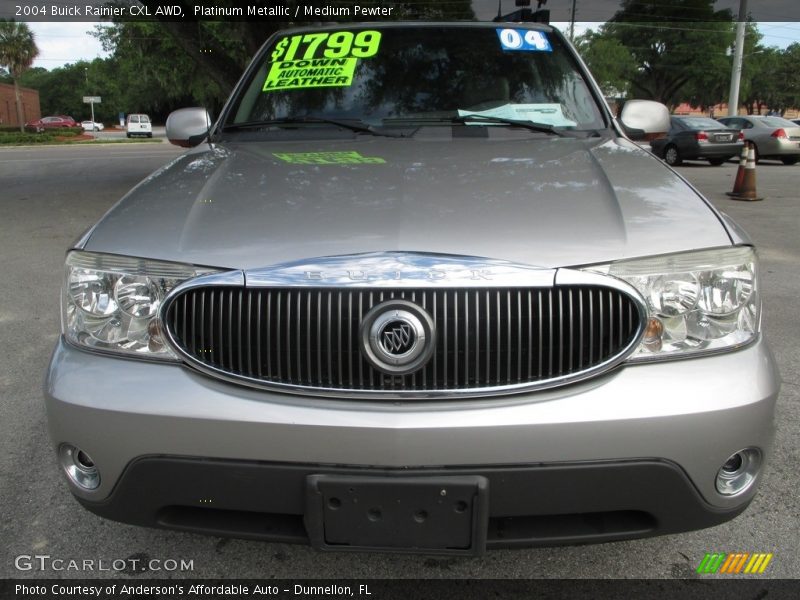 Platinum Metallic / Medium Pewter 2004 Buick Rainier CXL AWD
