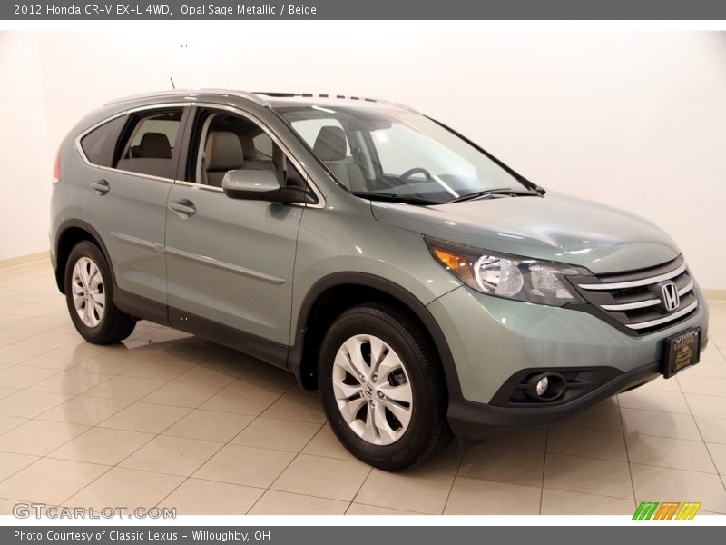 Opal Sage Metallic / Beige 2012 Honda CR-V EX-L 4WD