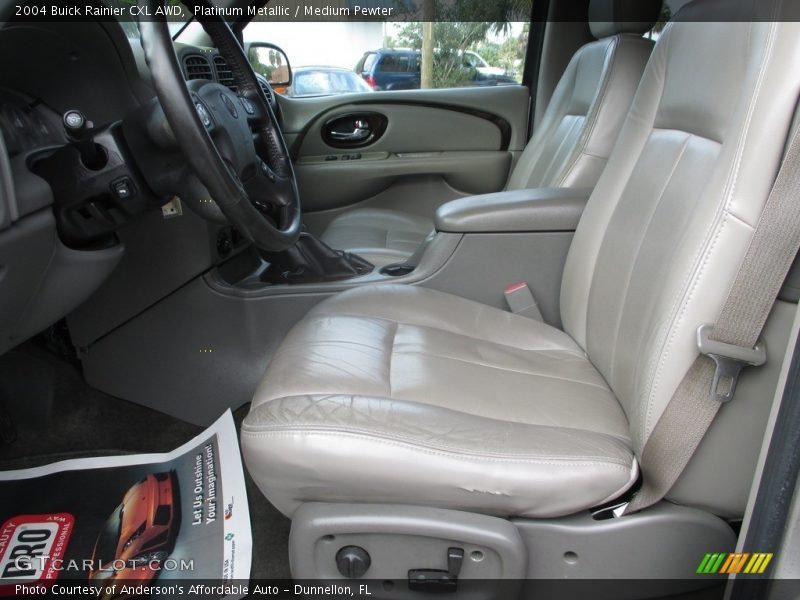 Platinum Metallic / Medium Pewter 2004 Buick Rainier CXL AWD