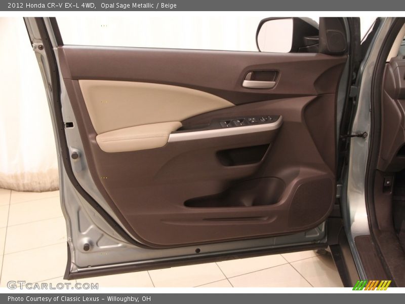 Opal Sage Metallic / Beige 2012 Honda CR-V EX-L 4WD