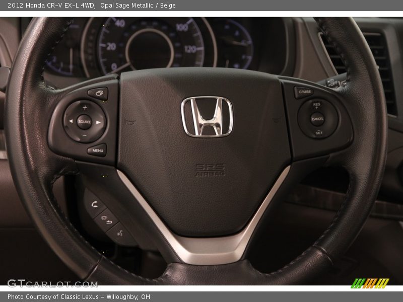Opal Sage Metallic / Beige 2012 Honda CR-V EX-L 4WD