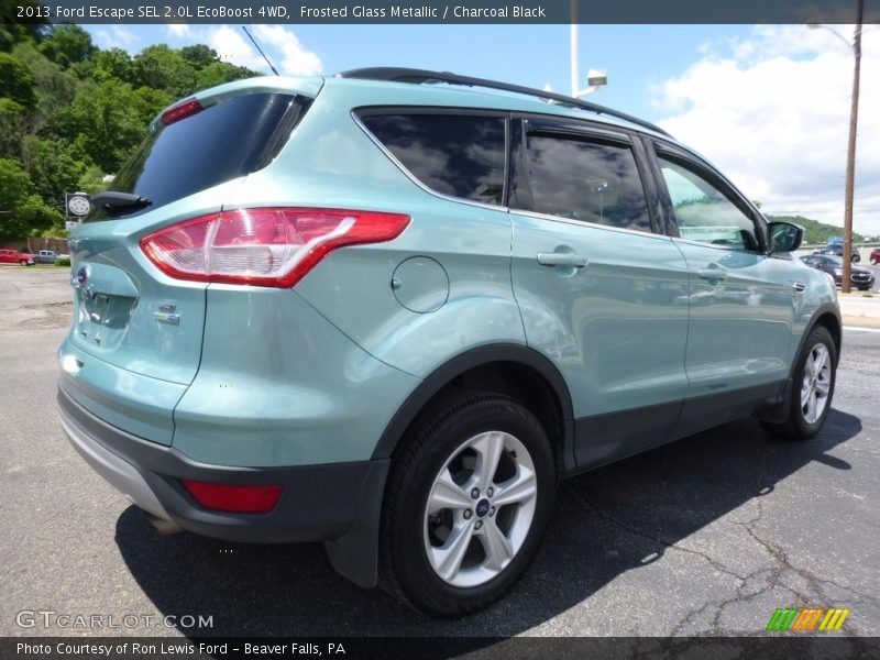 Frosted Glass Metallic / Charcoal Black 2013 Ford Escape SEL 2.0L EcoBoost 4WD