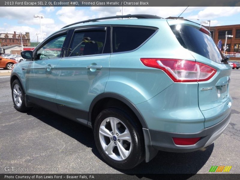 Frosted Glass Metallic / Charcoal Black 2013 Ford Escape SEL 2.0L EcoBoost 4WD