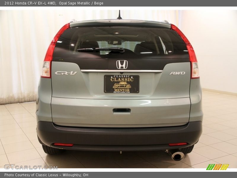 Opal Sage Metallic / Beige 2012 Honda CR-V EX-L 4WD