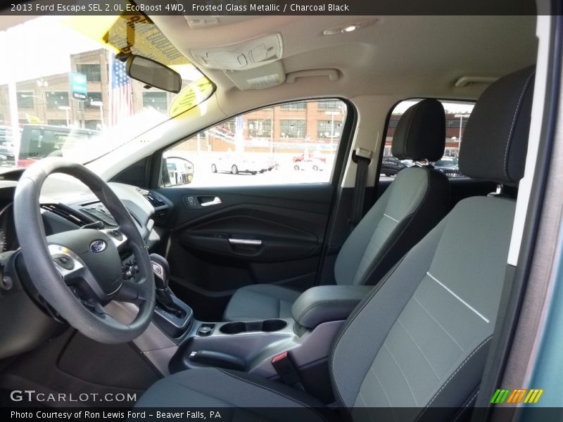 Frosted Glass Metallic / Charcoal Black 2013 Ford Escape SEL 2.0L EcoBoost 4WD