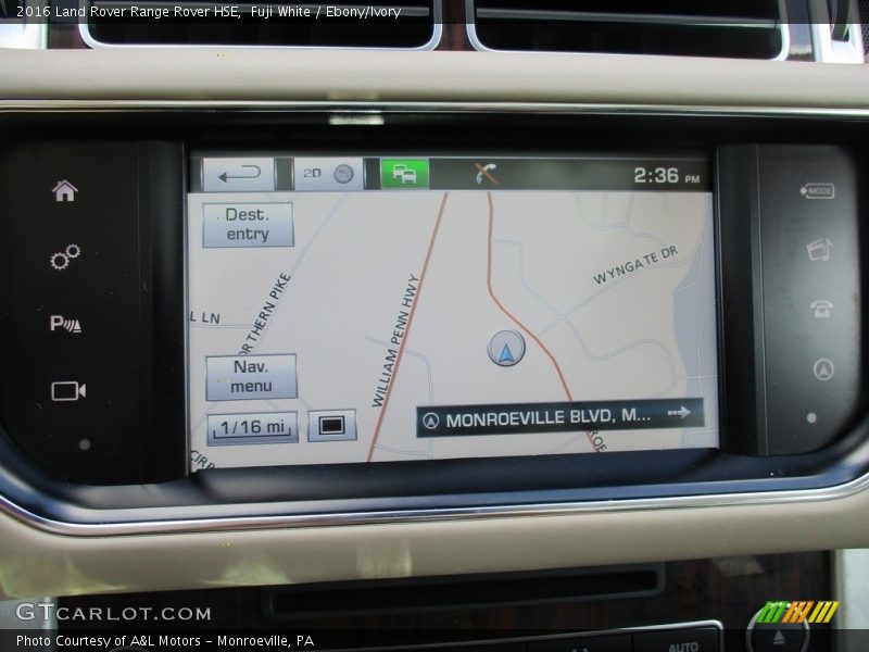 Fuji White / Ebony/Ivory 2016 Land Rover Range Rover HSE