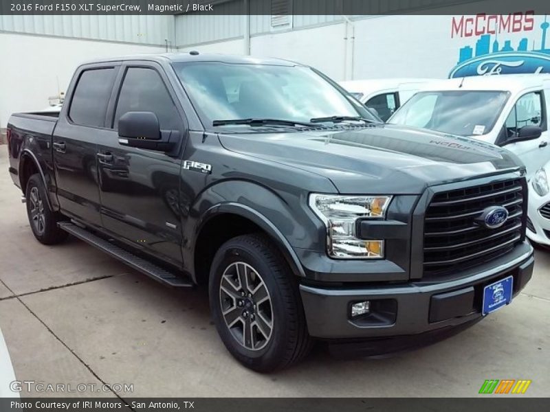Magnetic / Black 2016 Ford F150 XLT SuperCrew