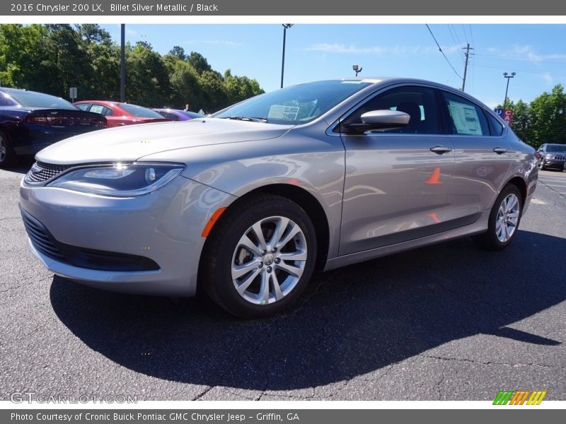 Billet Silver Metallic / Black 2016 Chrysler 200 LX