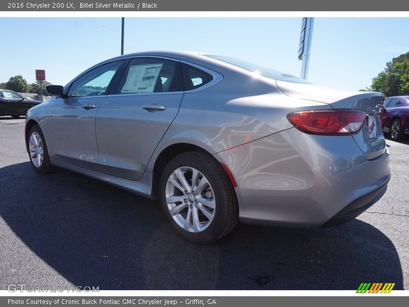 Billet Silver Metallic / Black 2016 Chrysler 200 LX