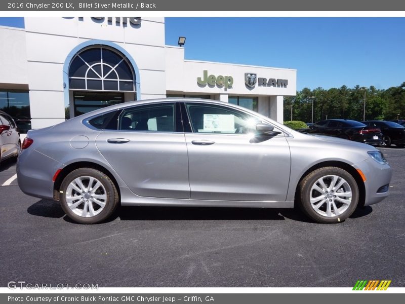 Billet Silver Metallic / Black 2016 Chrysler 200 LX