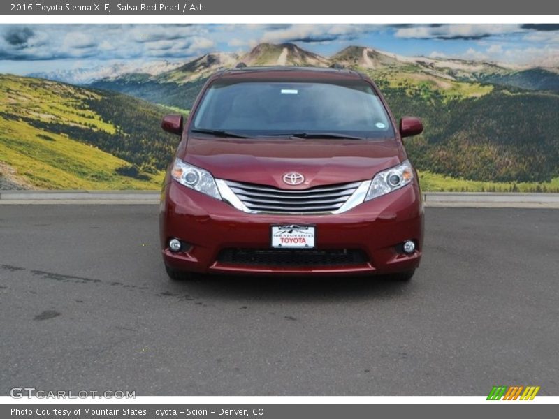 Salsa Red Pearl / Ash 2016 Toyota Sienna XLE