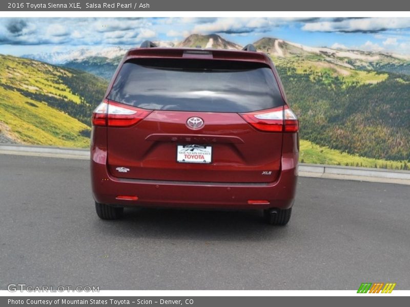 Salsa Red Pearl / Ash 2016 Toyota Sienna XLE