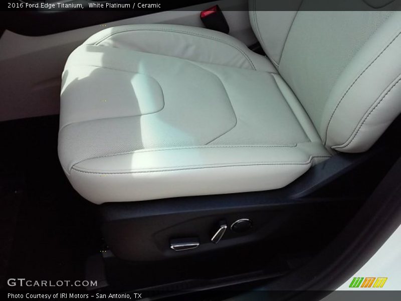 White Platinum / Ceramic 2016 Ford Edge Titanium