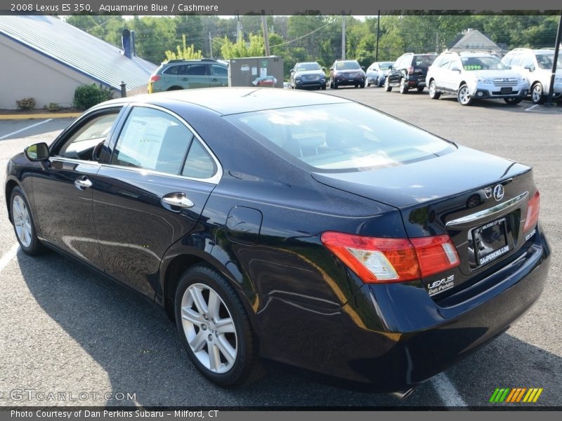 Aquamarine Blue / Cashmere 2008 Lexus ES 350