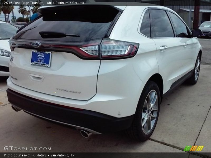 White Platinum / Ceramic 2016 Ford Edge Titanium