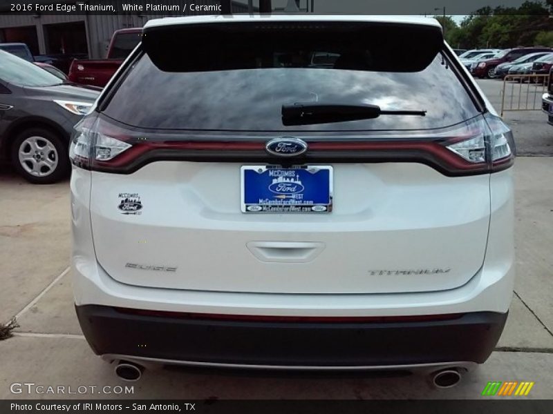 White Platinum / Ceramic 2016 Ford Edge Titanium