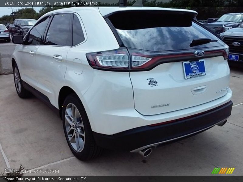 White Platinum / Ceramic 2016 Ford Edge Titanium