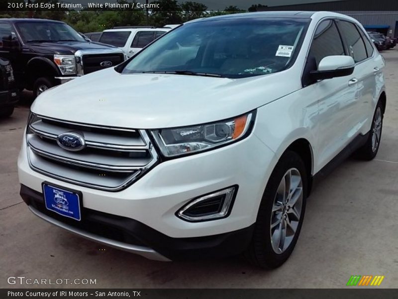 White Platinum / Ceramic 2016 Ford Edge Titanium