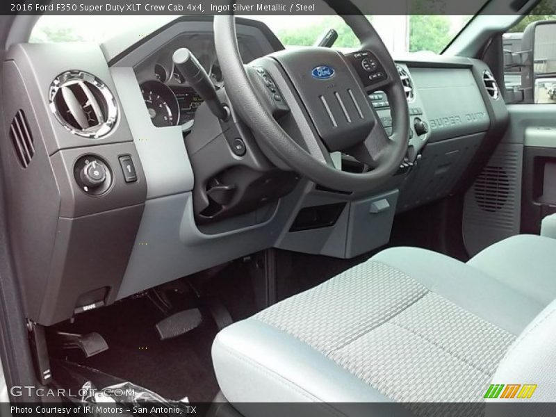 Ingot Silver Metallic / Steel 2016 Ford F350 Super Duty XLT Crew Cab 4x4
