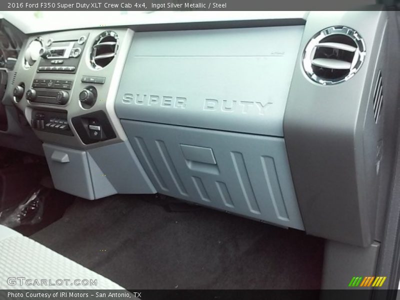 Ingot Silver Metallic / Steel 2016 Ford F350 Super Duty XLT Crew Cab 4x4