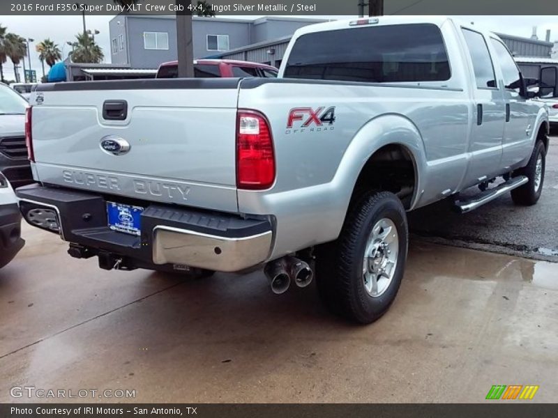 Ingot Silver Metallic / Steel 2016 Ford F350 Super Duty XLT Crew Cab 4x4