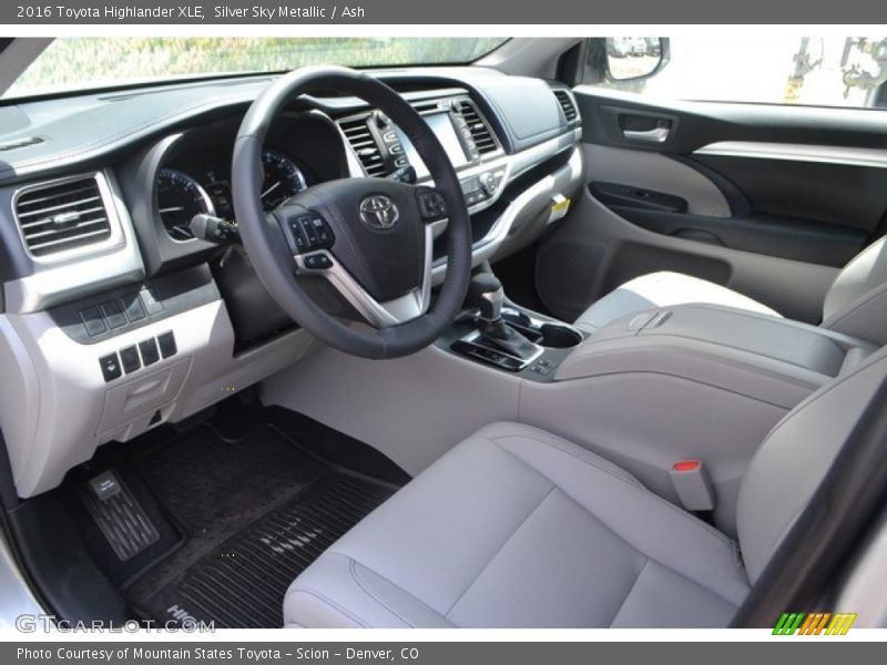 Silver Sky Metallic / Ash 2016 Toyota Highlander XLE