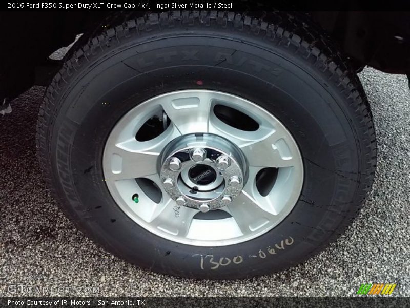Ingot Silver Metallic / Steel 2016 Ford F350 Super Duty XLT Crew Cab 4x4