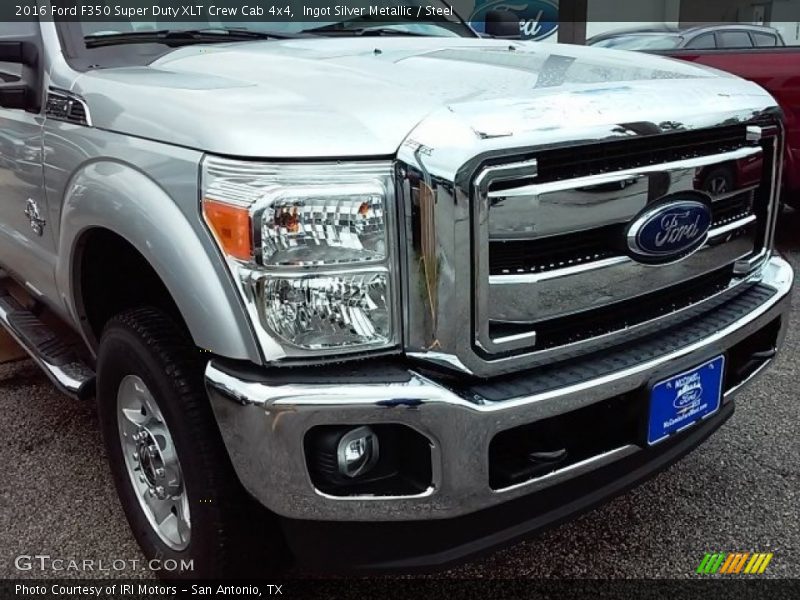 Ingot Silver Metallic / Steel 2016 Ford F350 Super Duty XLT Crew Cab 4x4