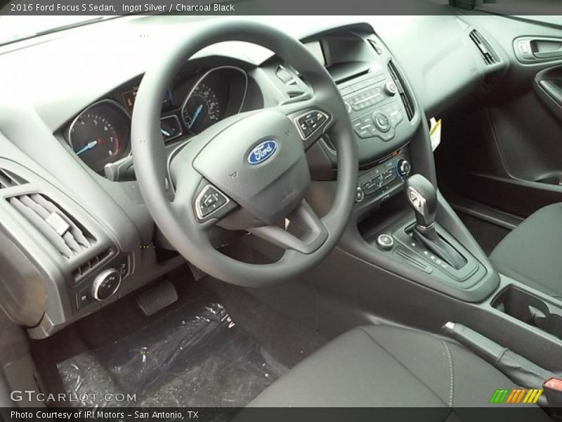 Ingot Silver / Charcoal Black 2016 Ford Focus S Sedan