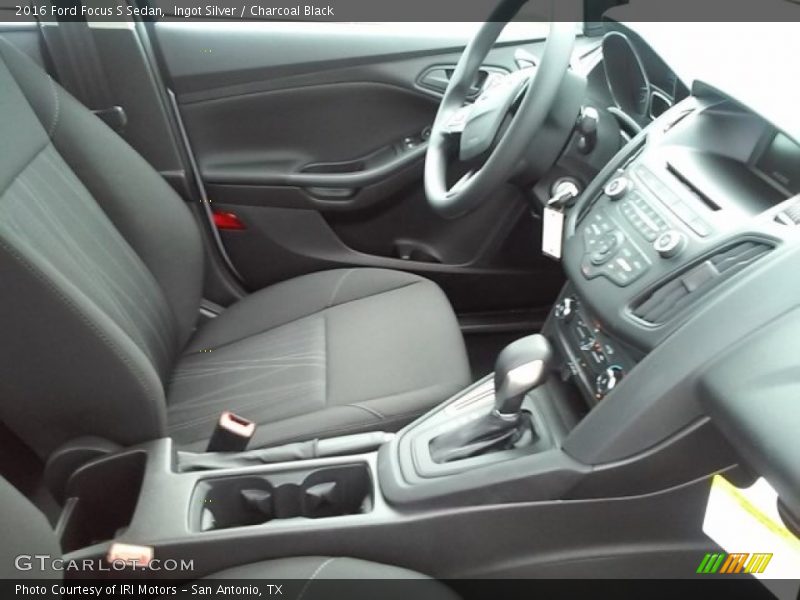 Ingot Silver / Charcoal Black 2016 Ford Focus S Sedan