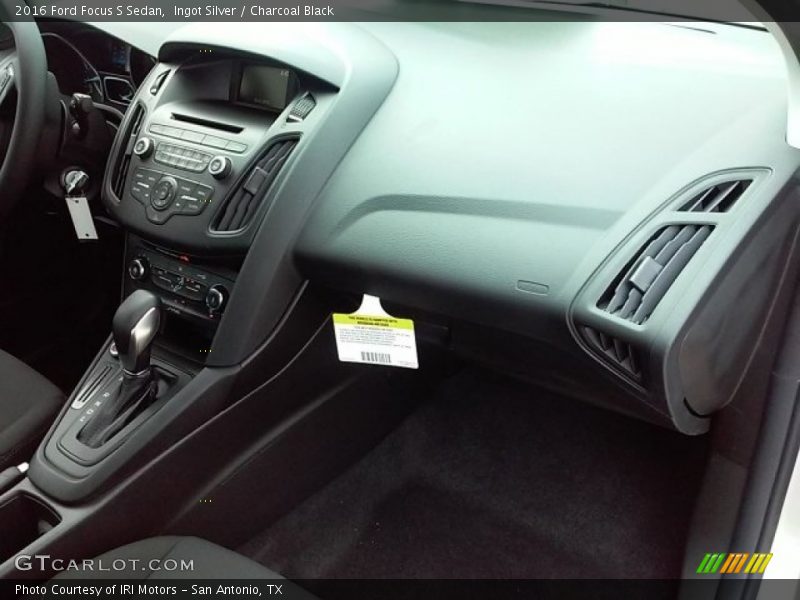 Ingot Silver / Charcoal Black 2016 Ford Focus S Sedan