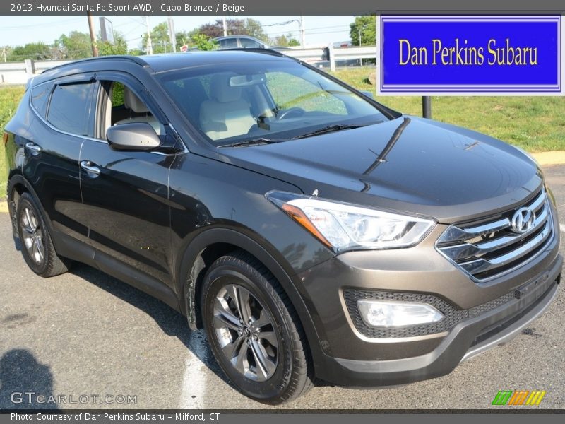 Cabo Bronze / Beige 2013 Hyundai Santa Fe Sport AWD