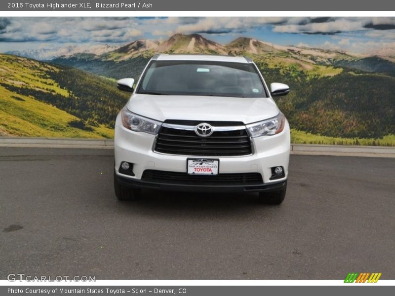Blizzard Pearl / Ash 2016 Toyota Highlander XLE