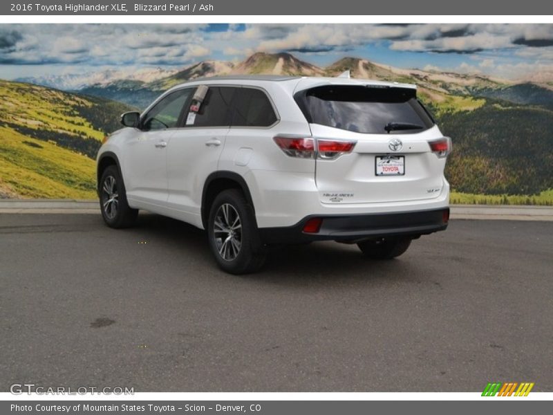 Blizzard Pearl / Ash 2016 Toyota Highlander XLE