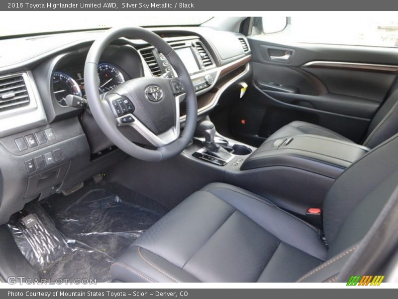 Silver Sky Metallic / Black 2016 Toyota Highlander Limited AWD