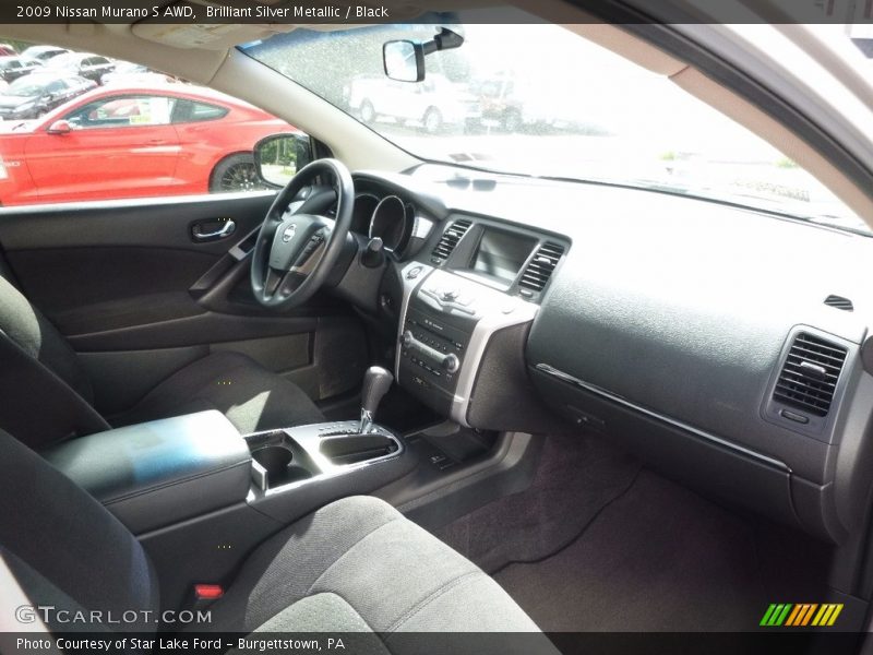 Brilliant Silver Metallic / Black 2009 Nissan Murano S AWD