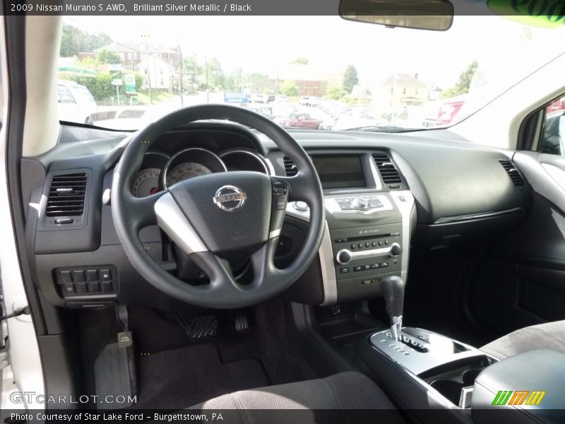 Brilliant Silver Metallic / Black 2009 Nissan Murano S AWD