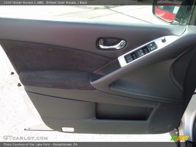 Brilliant Silver Metallic / Black 2009 Nissan Murano S AWD