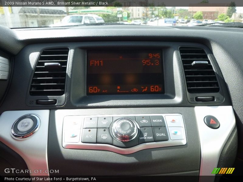 Brilliant Silver Metallic / Black 2009 Nissan Murano S AWD