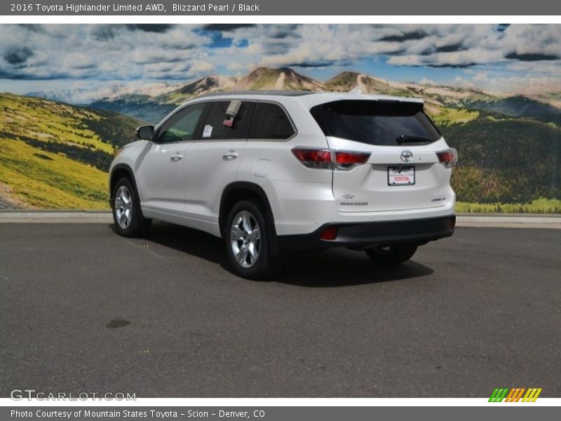 Blizzard Pearl / Black 2016 Toyota Highlander Limited AWD